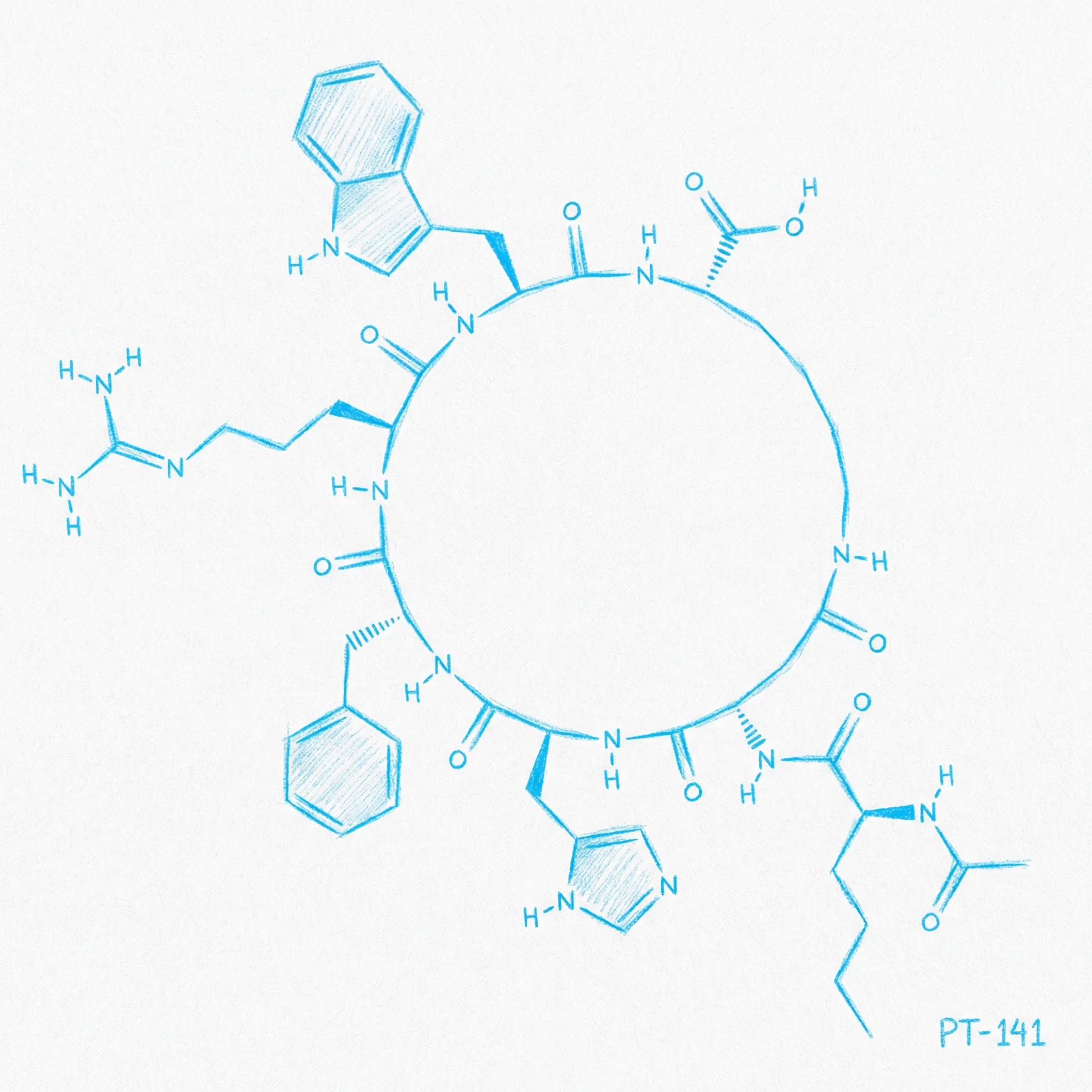 PT-141 Molecular Structure